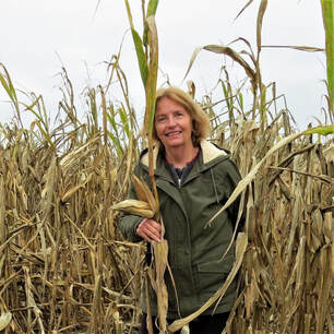 photo of woman standing in a field